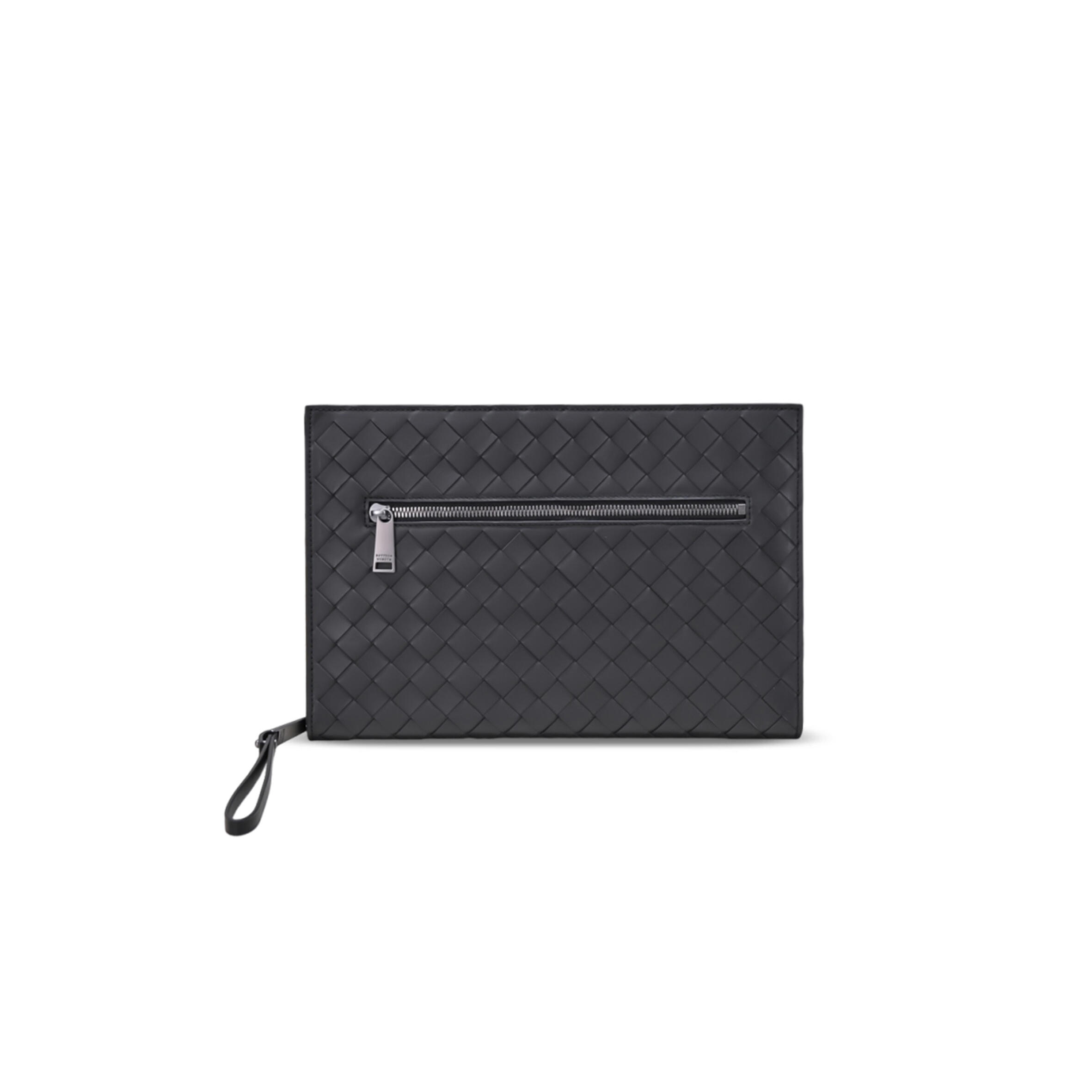 BOTTEA VENETA SMALL INTRECCIATO DOCUMENT CASE WITH WRISTLET (30*20*3cm)
